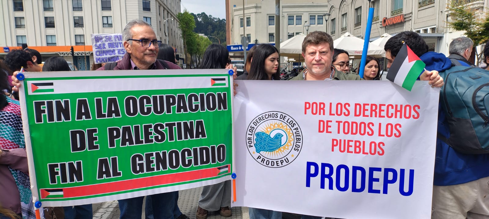 PRODEPU participa en marcha penquista por el fin del genocidio en Gaza